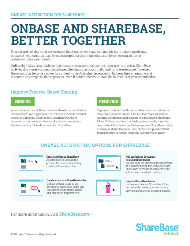 OnBase, ShareBase, Kyocera, Software, Document Management, Document Solutions Unlimited