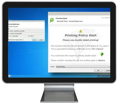 Papercut, Print Policy Alert, Document Solutions Unlimited