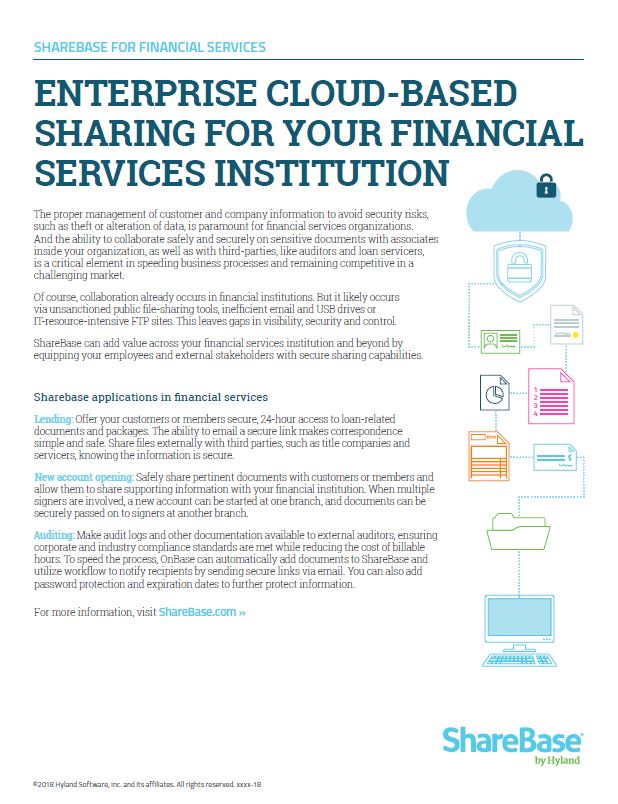 ShareBase, Financial Services, Kyocera, Software, Document Management, Document Solutions Unlimited
