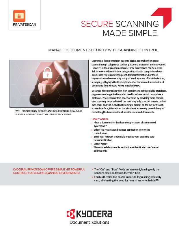 Kyocera,Software, Capture, Distribution, Private Scan, Document Solutions Unlimited
