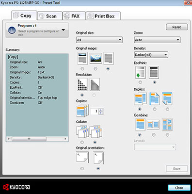 Program Function, Kyocera, Environment, Document Solutions Unlimited