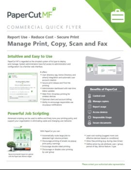 Papercut, Mf, Commercial, Document Solutions Unlimited