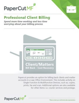 Papercut, Mf, Professional Client Billing, Document Solutions Unlimited